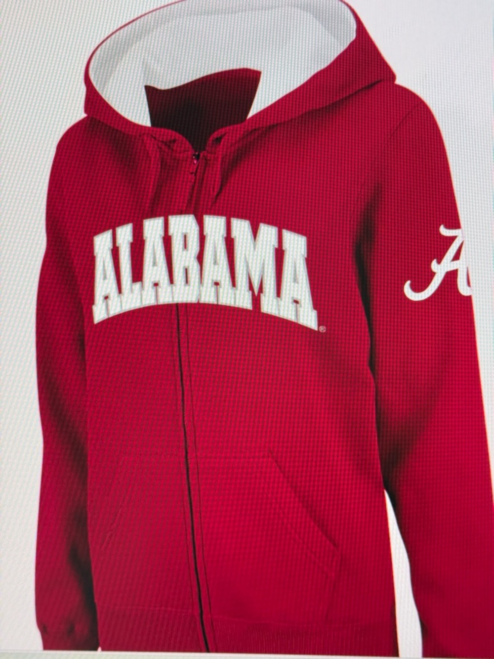 Alabama Crimsom Tide Stadium Athletic Women’s Arched Name Full-Zip Hoodie